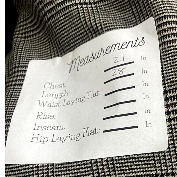 ZARA Oversized Double Breast Suit Jacket Sport Coat Blazer Pockets S / M Plaid - Picture 7 of 15